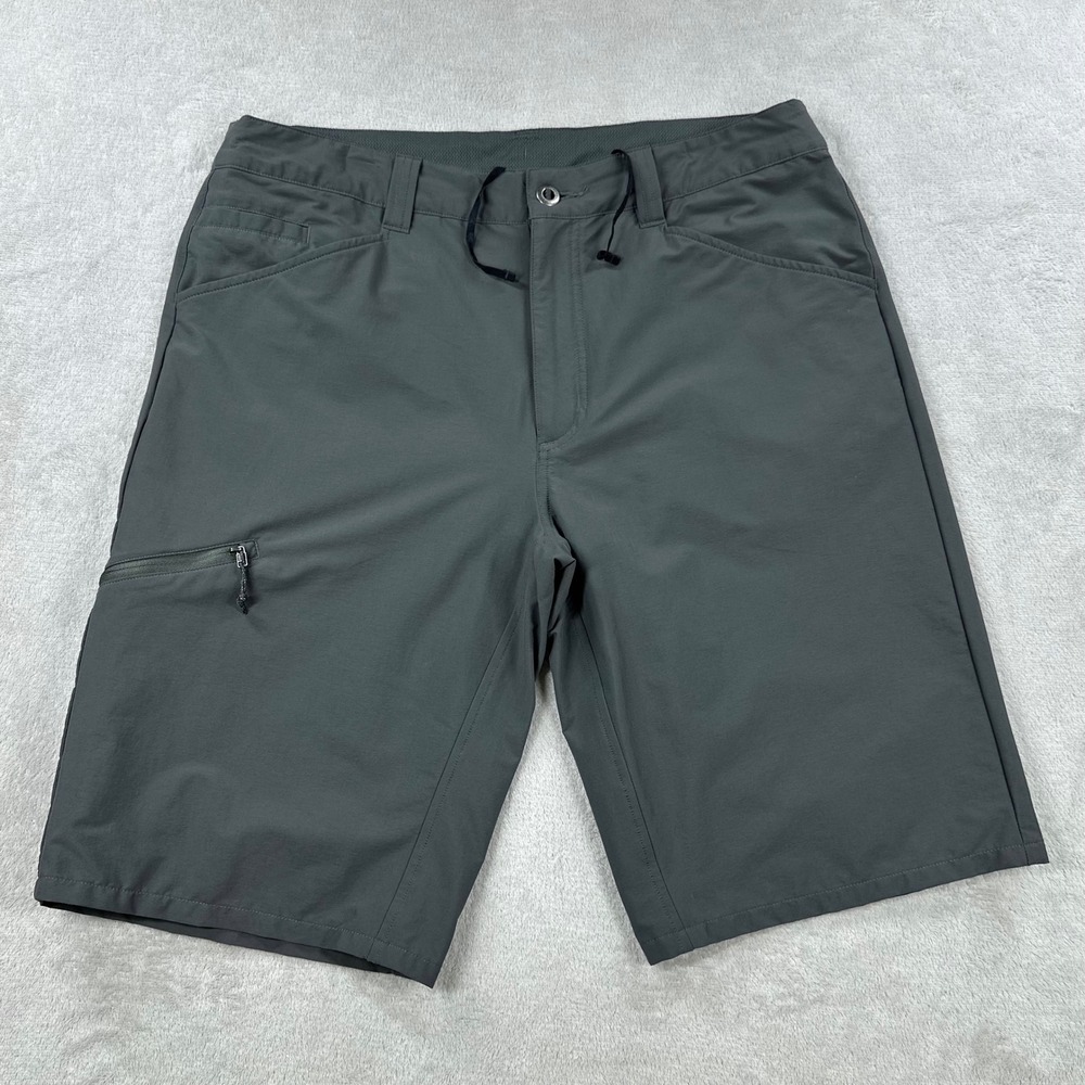 Patagonia Quandary Shorts Mens 35 Forge Grey Hiking Outdoor Stretch Cargo
